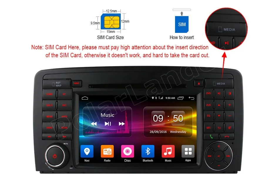 Четырехъядерный 7 дюймов 2 Din Автомобильный dvd плеер Android 6 0 GPS для BENZ R Class W251 R280 R300 R320