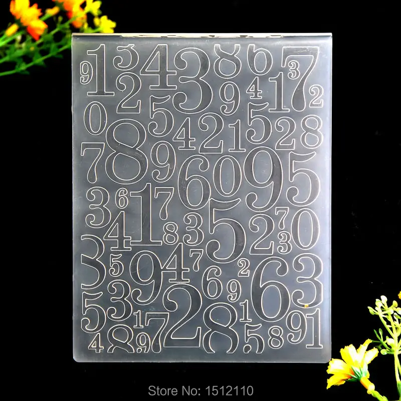 Пластиковая папка для тиснения номер 0 9 скрапбукинга альбом сделай сам карточный