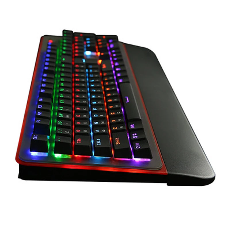 Зеленая ось Механическая игровая клавиатура 12 цветов RGB светодиодный подсветка