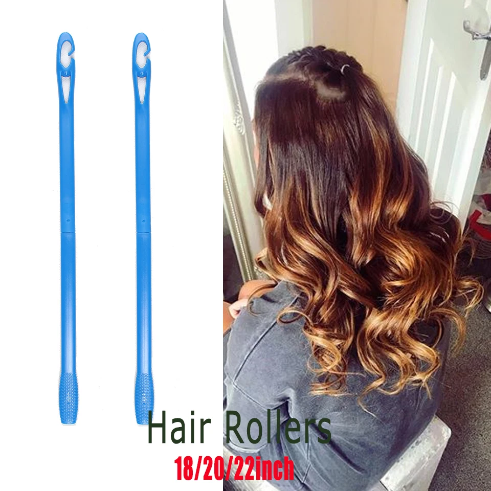 

40pcs Hair curlers Rollers 45cm Shape Rolls Styling Curlaer Tools bigudies para pelo DIY At Home Natural Way hair curlers