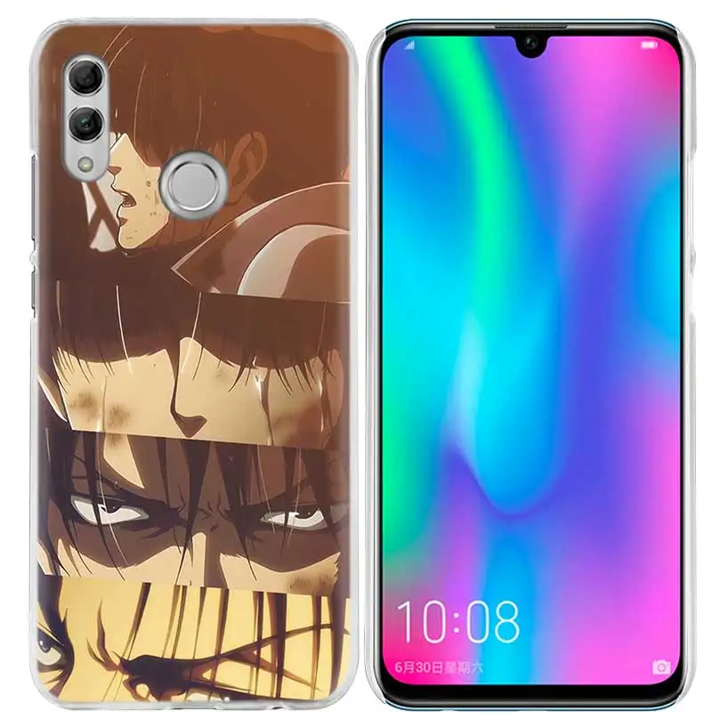Обувь для косплея по аниме «атака на Титанов» аниме чехол для huawei Honor 8X Y9 9 10 Lite Play 7C 8C 8S 8A фотоаппаратов моментальной печати 7S 7A Pro V20 20i Y6 Y7 Y5 жесткий чехол из ПК для телефона