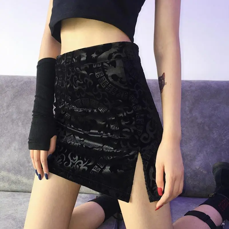 Женские юбки в стиле Харадзюку модные китайском ретро с высокой талией летняя