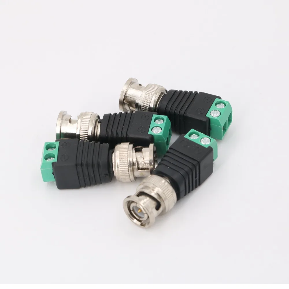 BNC Male Connector Plug DC Adapter Balun for CCTV Camera Security System Surveillance Accessorie B16 G.Ccraftsman | Безопасность и