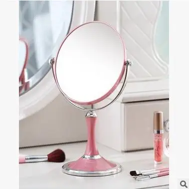 Настольное зеркало для макияжа в европейском стиле двойное туалетное стекло