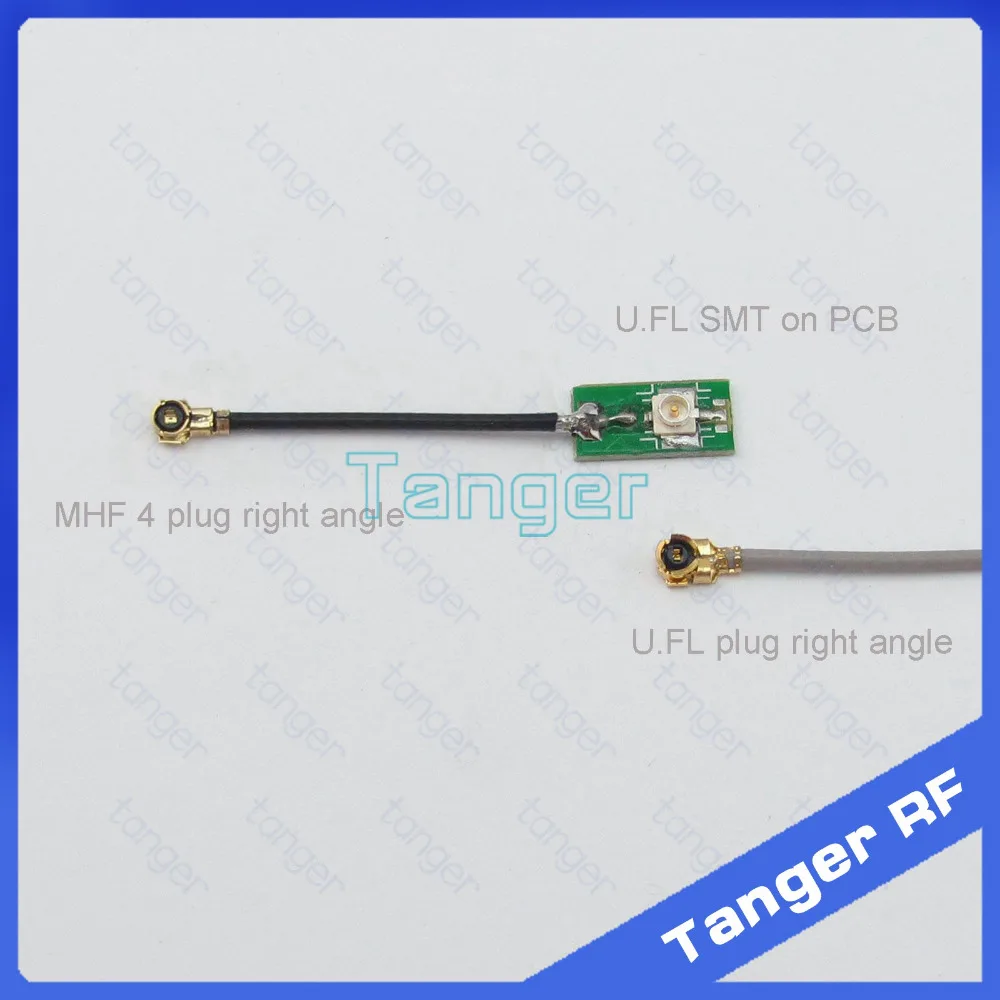 Tanger IPX IPEX U.FL Гнездо SMT на PCB к MHF4 штекер под прямым углом 0 81 мм RF коаксиальный