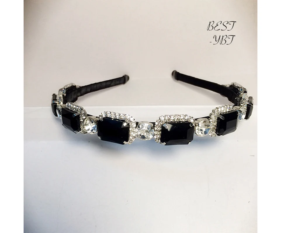 

Vintage Baroque Europe Glittle Headband Shiny Crystal Hairband Wedding Bridal Hair Accessories