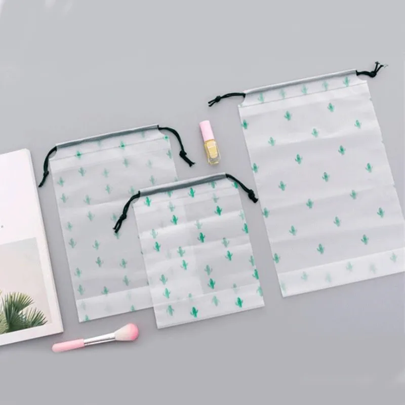 1 шт. прозрачные сумки для хранения кактус прозрачная водонепроницаемая сумка из