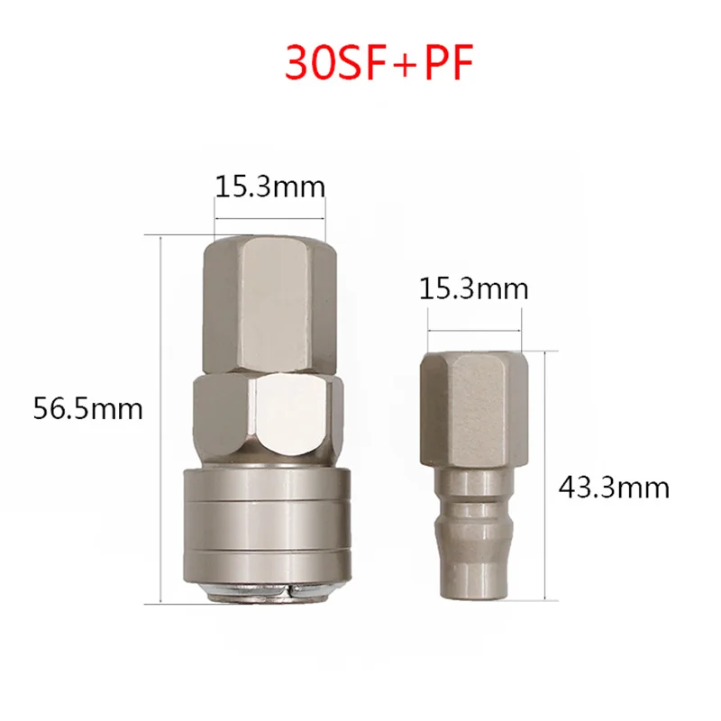 SF30 and PF30 C-тип Пневматический быстрый разъем самоблокирующаяся трубка воздушный компрессор насос аксессуары инструмент Пневматический воздушный компрессор разъем - Цвет: SF30 and PF30