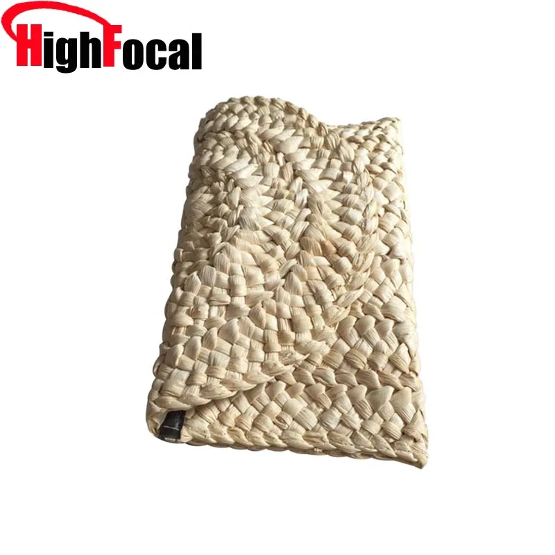 HIGHFOCAL трикотажные соломенная сумка женская через плечо слатч Элегантный женский