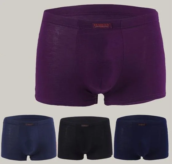 

4pcs Men Modal bamboo f Boxer Shorts Mens Underwear Brand Shorts Heathy Underwear Man plus big size 4XL/5XL/6XL/7XL Panties