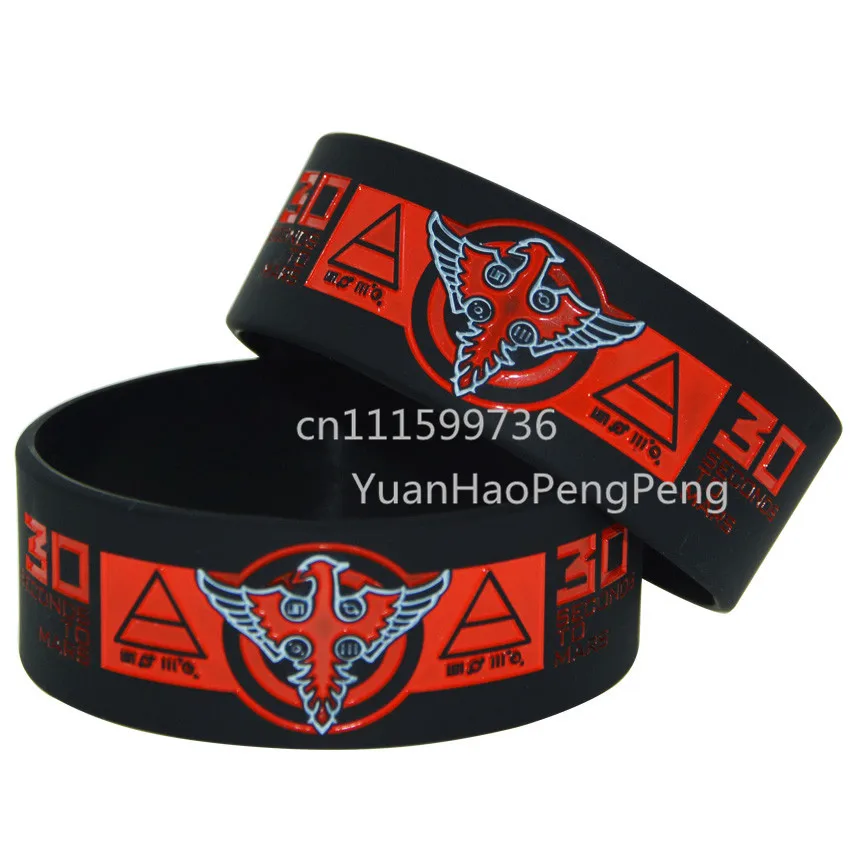1 шт 30 секунд на Марс силиконовый 2 цвета браслет|wide bracelet|bracelet wideblack wide bracelet |