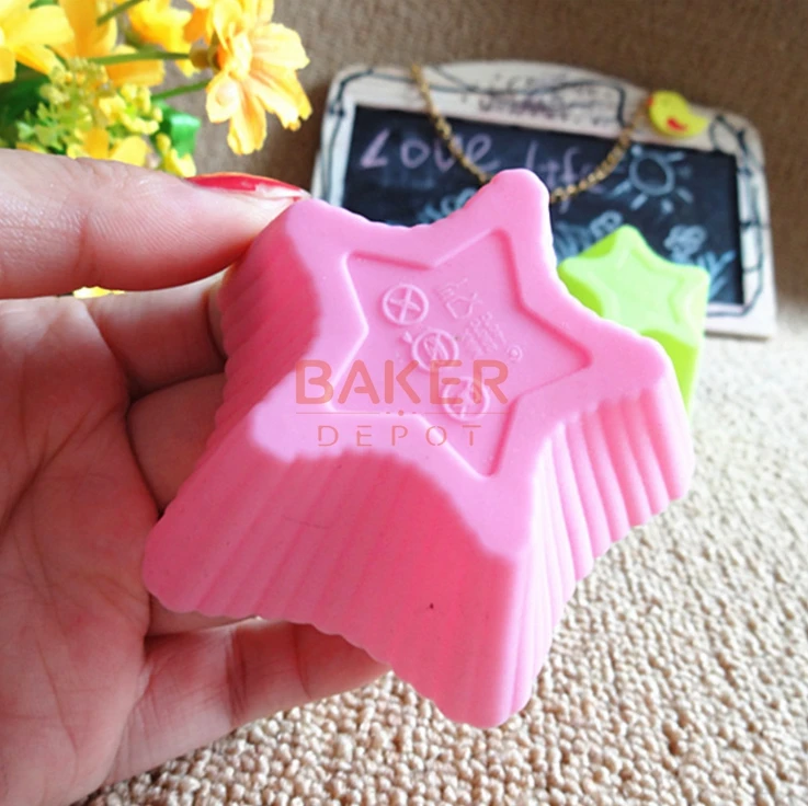 Силиконовые инструменты для торта желе-формы шоколада 7 см пентаграмма Стильные