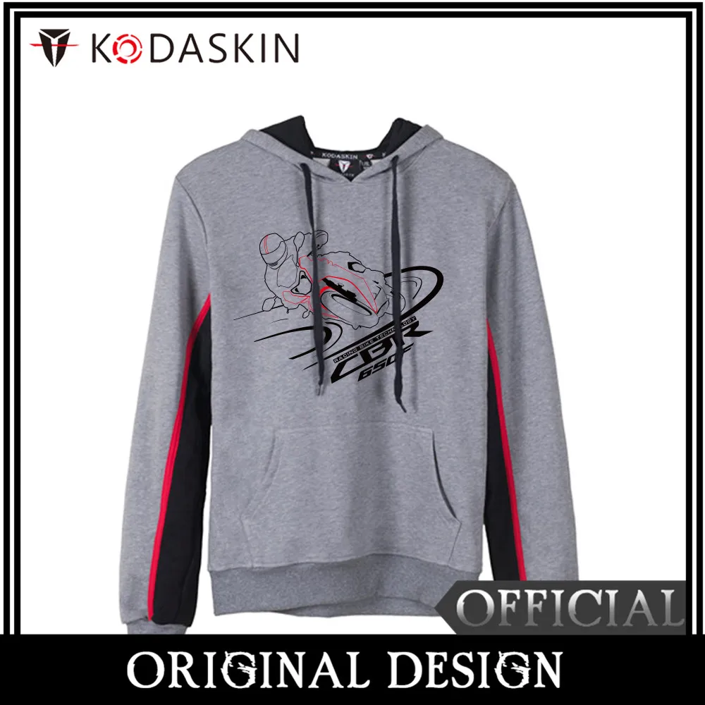 

KODASKIN Original Men Cotton Round Neck Casual Motorcycle Printing Sweatershirt Hoodies Sweater for CBR650F