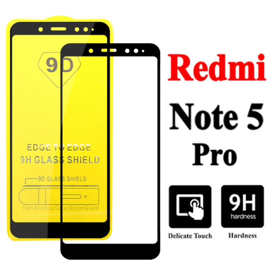 Защитное стекло 9D для xiaomi redmi note 5 pro защитное ksiomi xiaomei rdmi note5 pro5 защита экрана tremp