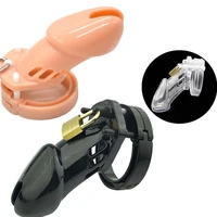 male chastity device cock cage with 5 size rings brass lock locking number tags sex toys cb6000