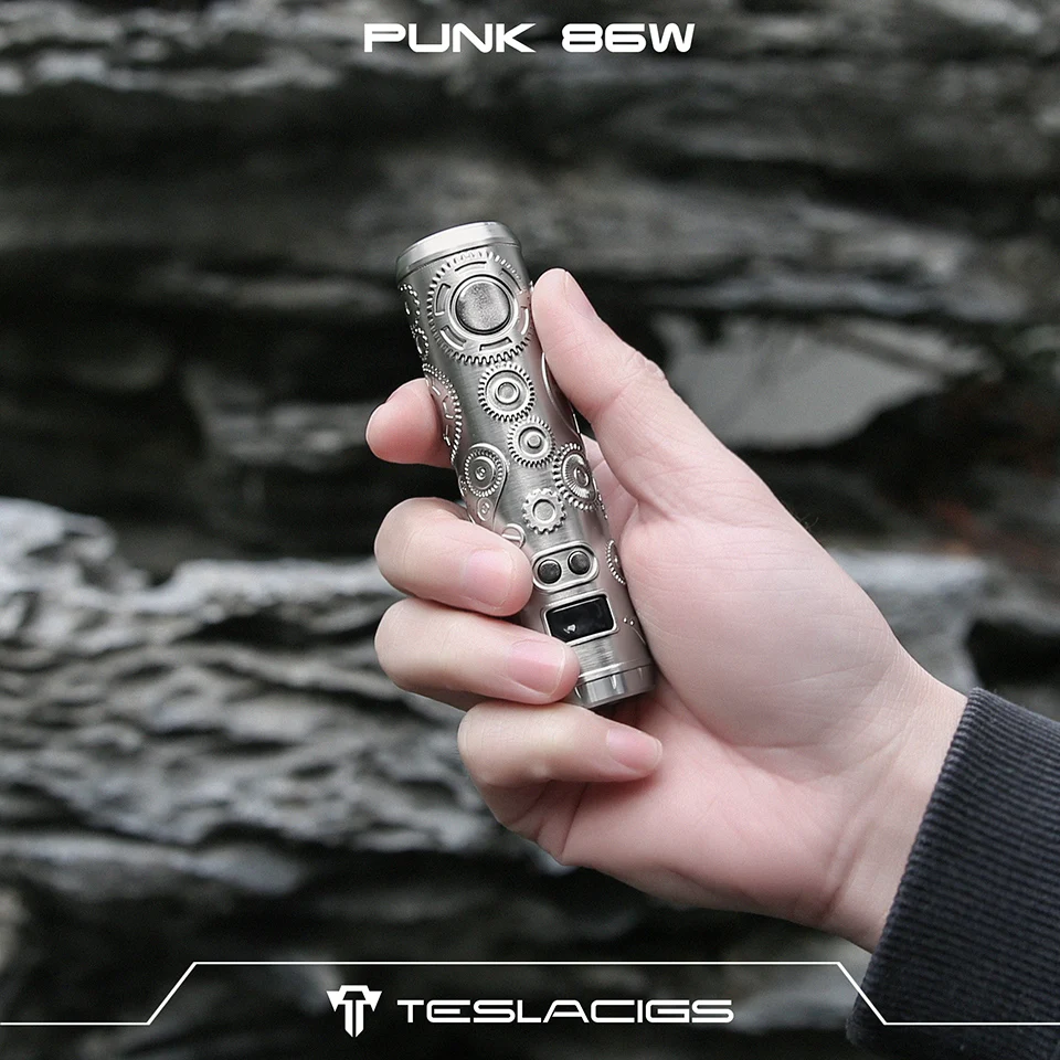 Оригинальный Tesla Punk 86W Mod Teslacigs Max подходит для аккумуляторов 18650 в стиле панк Vape