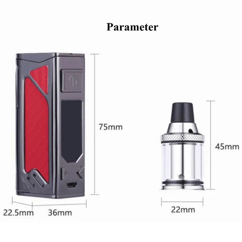 ECT 100W box mod electronic cigarette kit evaporator smoke vape pen 2200mah Battery Huge vaporizer e-cigarettes hookah | Электроника