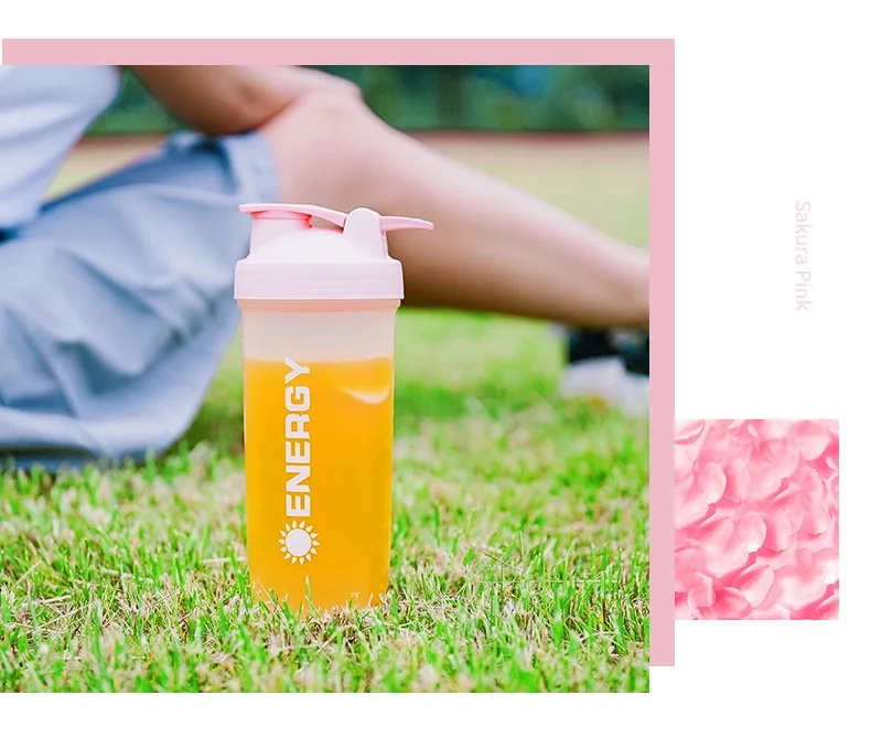 Дизайн Сывороточный Протеин шейкер бутылка Спортивная протеиновая Порошковая бутылка для смешивания с мячом для перемешивания фруктовый молочный шейкер чашка для воды BPA бесплатно