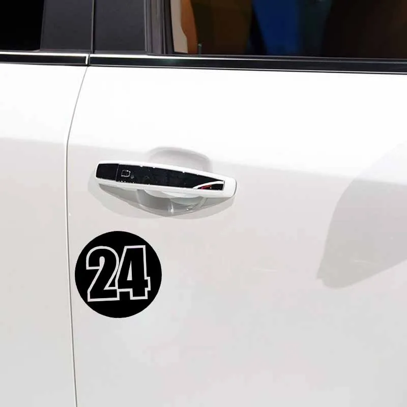 YJZT 14 см * Модный гоночный номер 24 украшение автомобильный Стайлинг Автомобильная