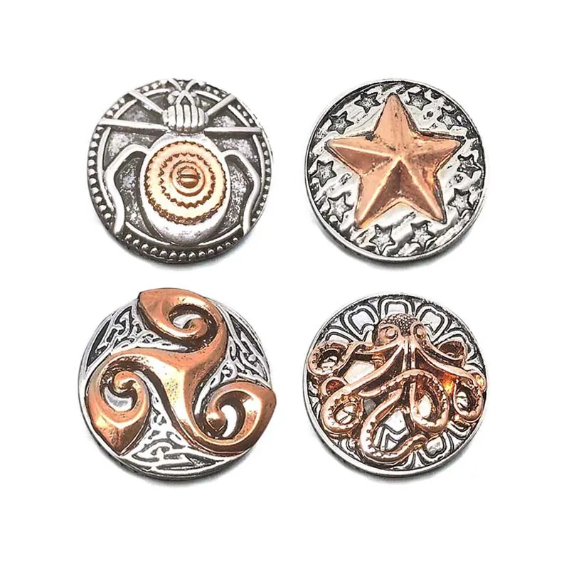 

LUWELLEVER metal Rhinestone Snap Button W115 Elephant Diy Jewelry fit 18mm Snap button Necklaces/Bracelets for women