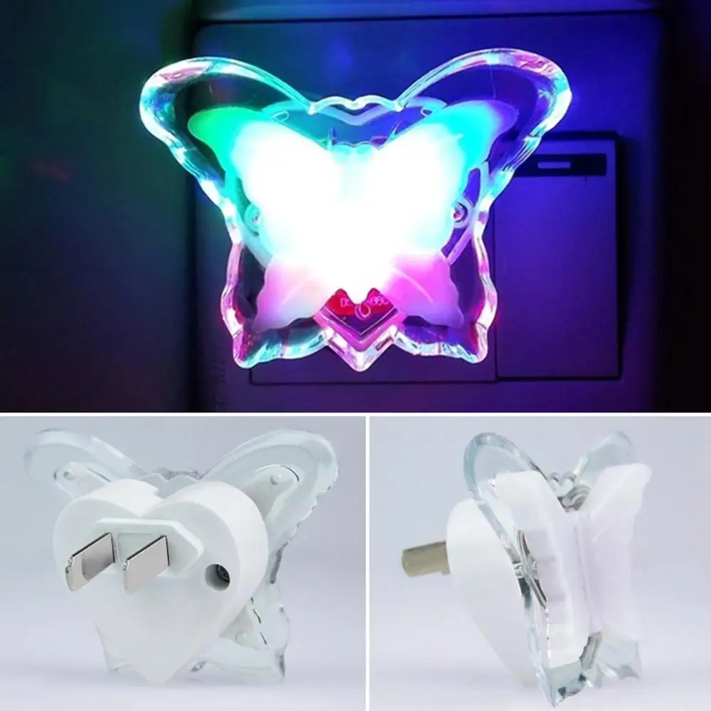 

LED Night Light Lamp Energy Saving Lovely Color Butterfly Romantic Wall Night Lamp Decoration Bulb For Baby Bedroom