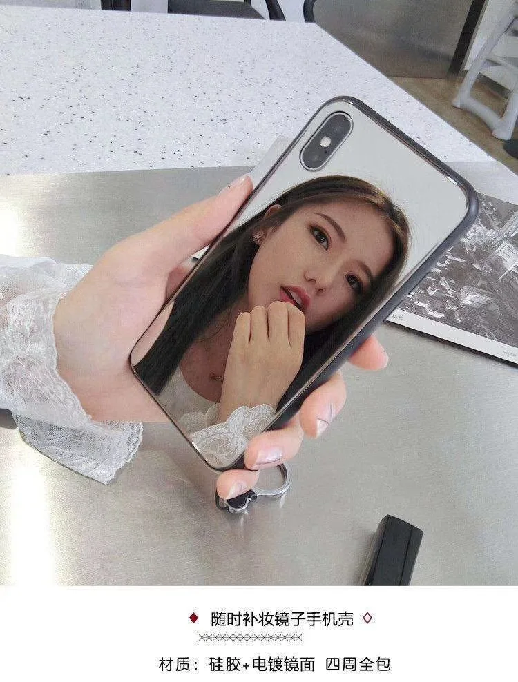 Зеркальный чехол для телефона iPhone X XR Xs 11 12 mini Pro Max 7 8 Plus 6 6s SE мягкий силиконовый