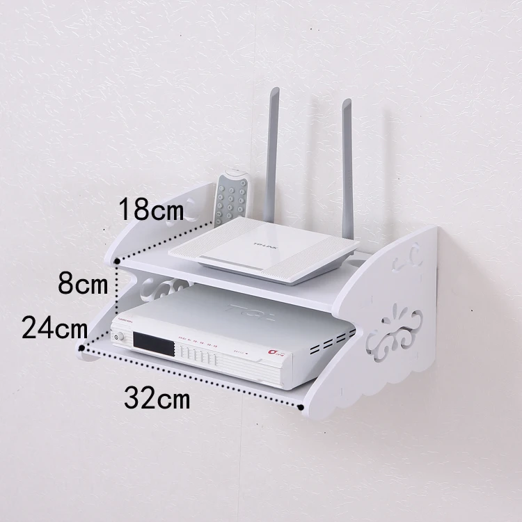 DIY резной деревянный из ДВП STB удаленного Управление держатель ТВ комплект топ