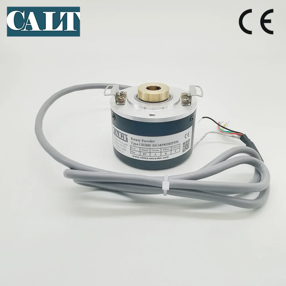 GHB60 10mm blind hollow shaft optical rotary encoder line driver output 1000 1024 1200 2000 2500 4096 P/R