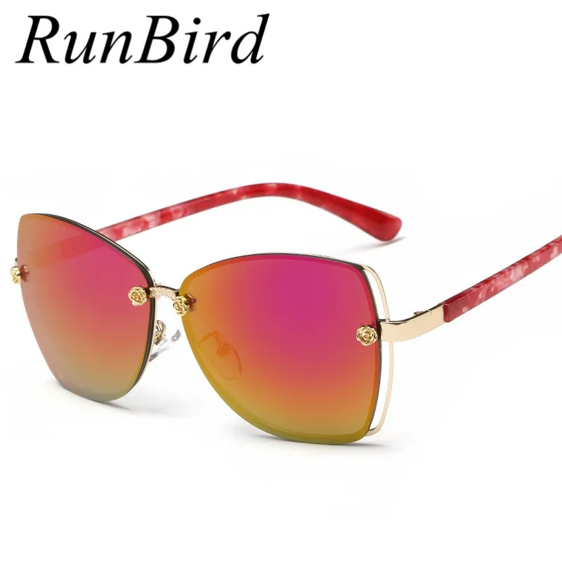 RunBird 2018 Новый стиль Модные леопардовые брендовые дизайнерские солнцезащитные