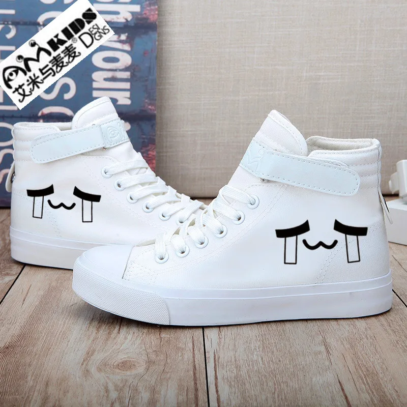 AMYMM дети выглядят очаровательно свежими ручной росписи парусиновые туфли