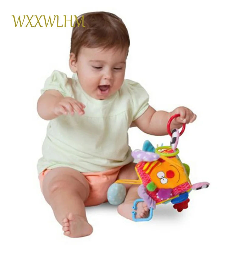 Animal PP Cotton Stuffed Plush Lovely Bee Rattle Toy Super Soft Baby Rattles Multifunctional Bed Crib Hangings Toys |