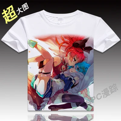 Аниме унисекс Топы Тройник Puella Magi Madoka Magica футболка с коротким рукавом мультяшная футболка Kaname Madoka косплей мужские/wo мужские футболки - Цвет: 019   as picture