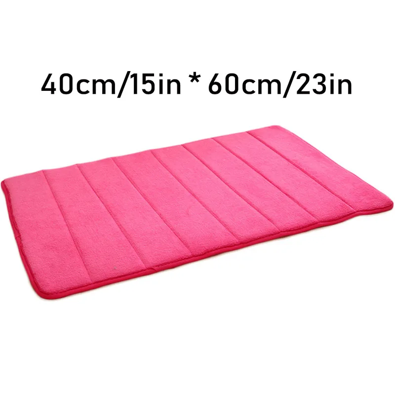40x60cm Door Mat Rug Coral Fleece Bath Kitchen Floor Tapis De Bain Bathroom Carpet Memory Foam | Дом и сад