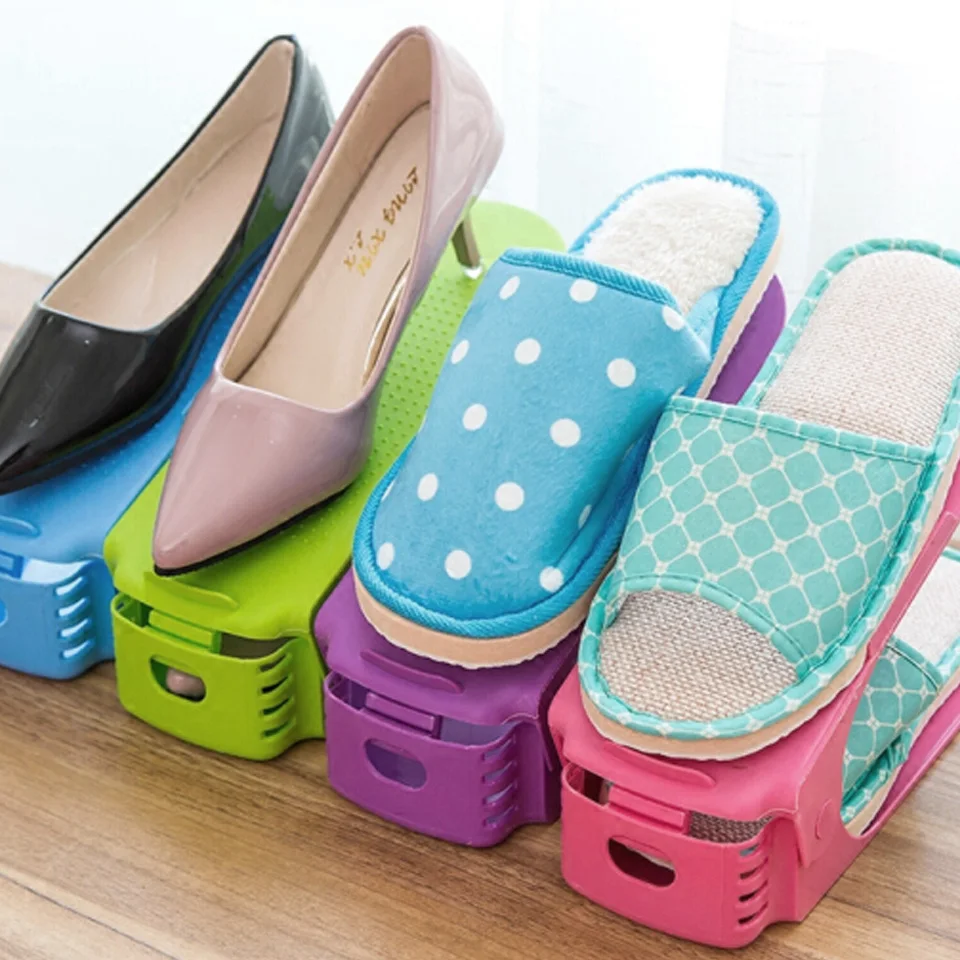 1 шт. органайзер для обуви стеллаж пластиковый компактный хранения стеллажи