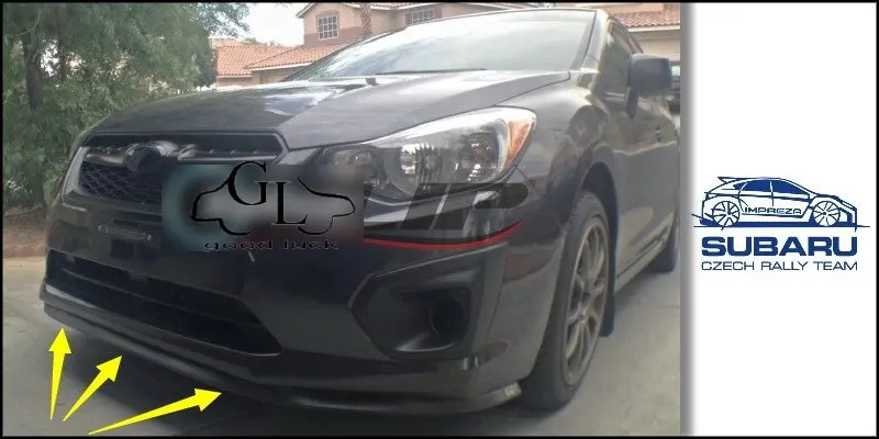 Бампер для губ дефлектор Subaru Lucra 2010 ~ 2015 передний спойлер юбка TopGear вентиляторы