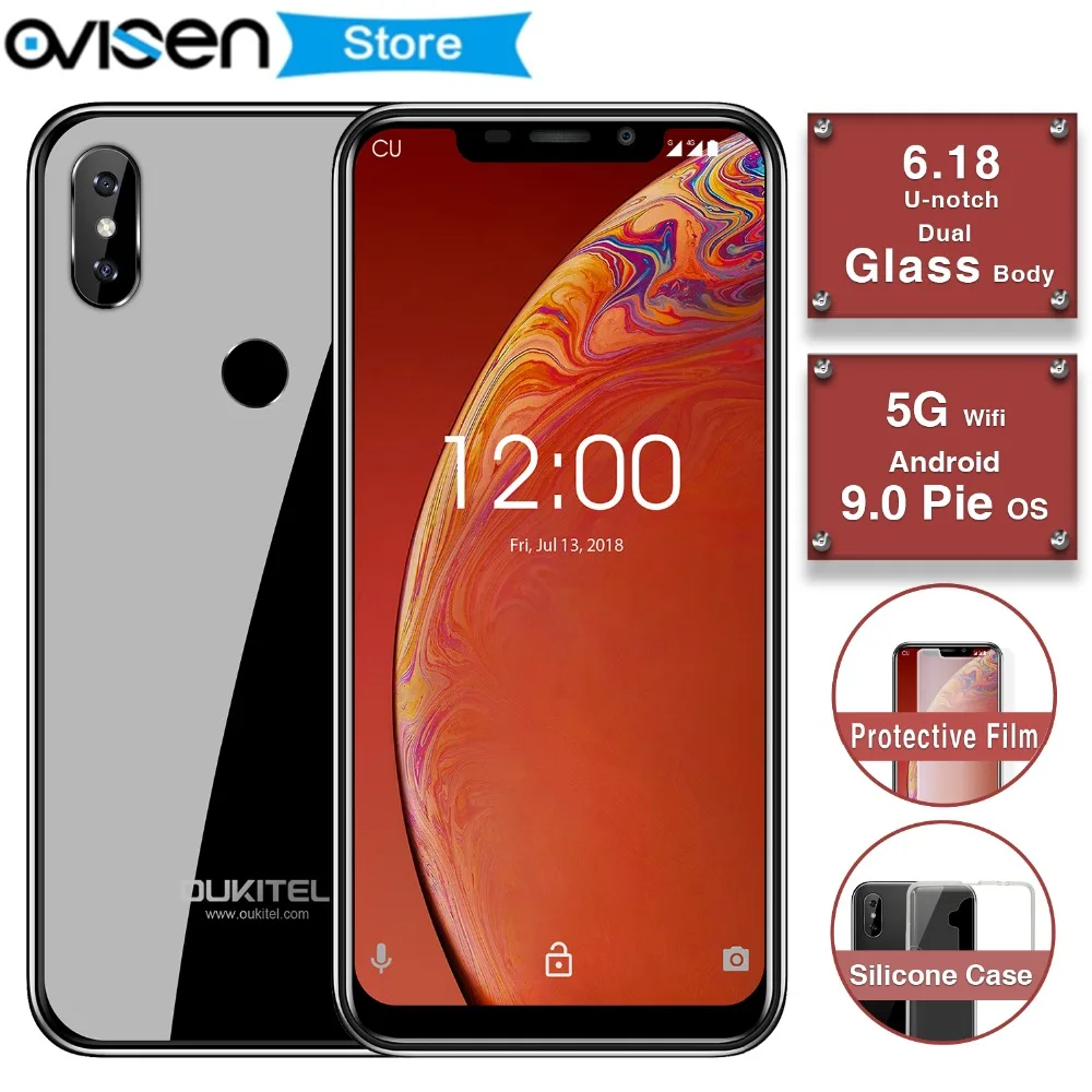 OUKITEL C13 Pro 5G/2 4G wifi смартфон 6 18 &quot19:9 Face ID 2 ГБ 16 Android 9 0 Telefone MT6739 Четырехъядерный LTE