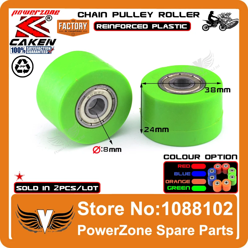 8 мм цепь привода шкив роликовый ползунок натяжного колеса Руководство подходит