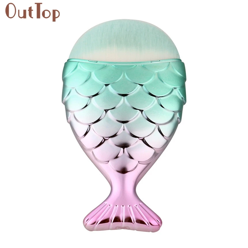 11 шт. набор кистей для макияжа Русалочки женский косметический натуральный