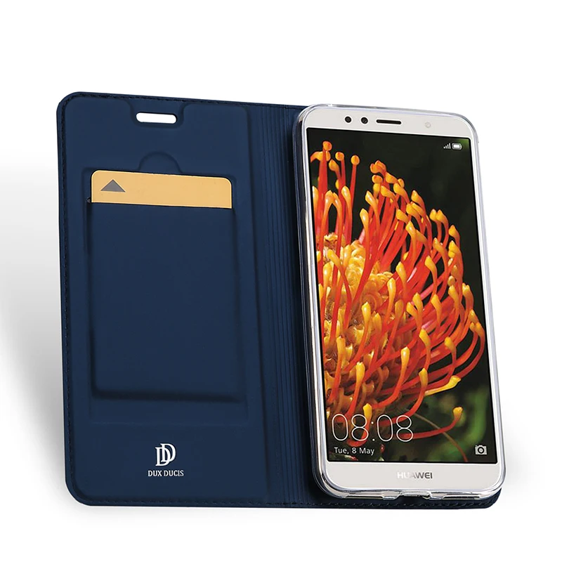 Huawei honor 7a pro чехол DUX DUCIS Роскошный кожа книжка на Honor Бумажник подставка телефон