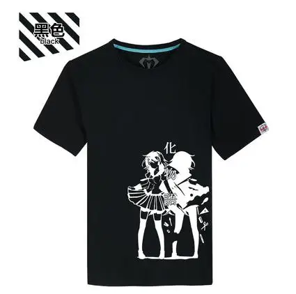 Высокая-Q Bakemonogatari monstory хлопчатобумажная футболка призрак и история Ошино Синобу araragi koyomi футболка - Цвет: 9