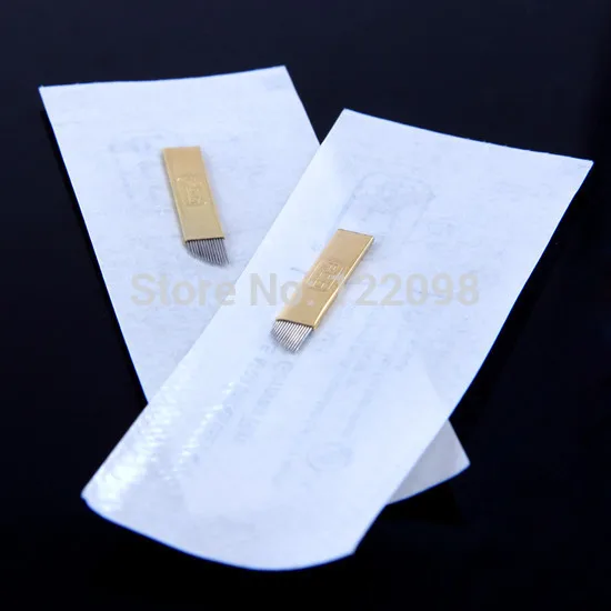 50 шт. превосходных лезвий для перманентного макияжа ручная ручка одна упаковка