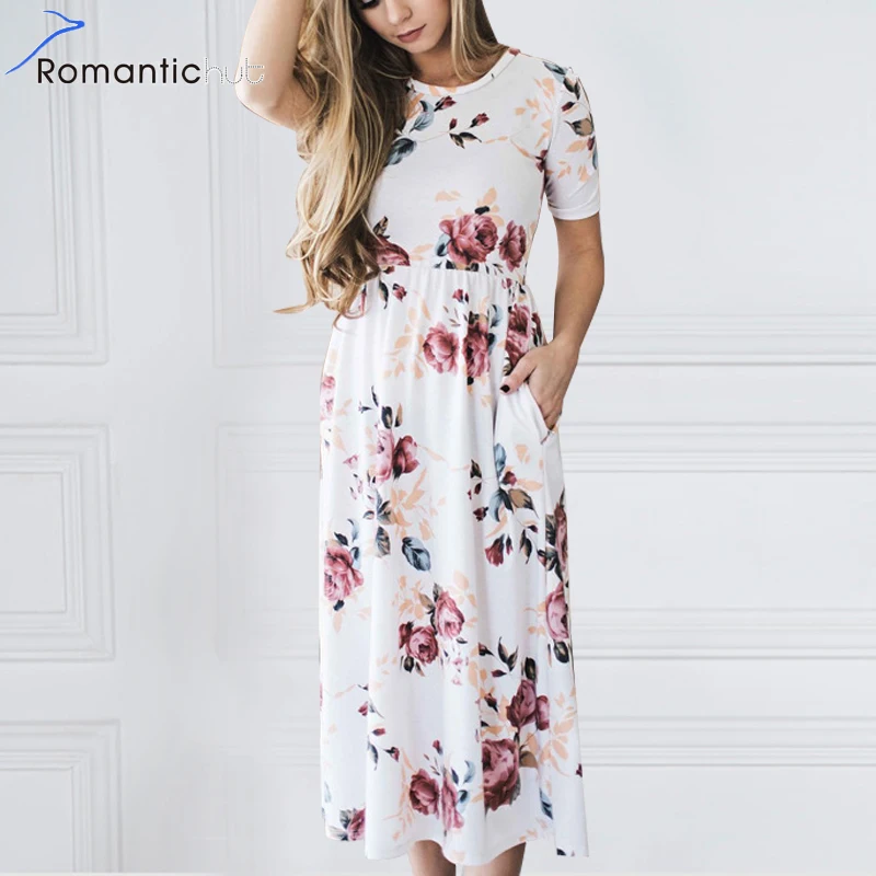 Romantichut бохо платье с принтом Для женщин Платья для короткий рукав o Средства ухода