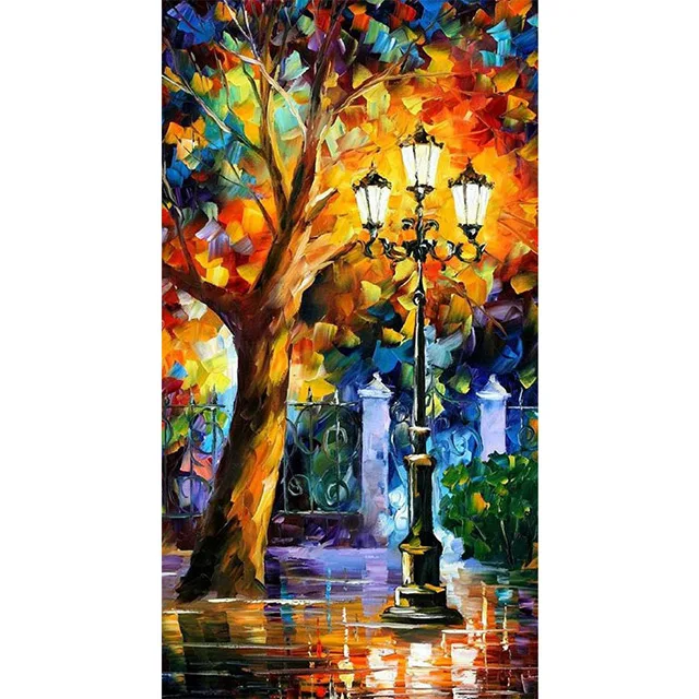 

5D Diy Diamond Painting Supplie Bridge Full Drill Round Diamond Embroidery Picture Rhinestone Diamond Mosaic Cartoon Home Decor