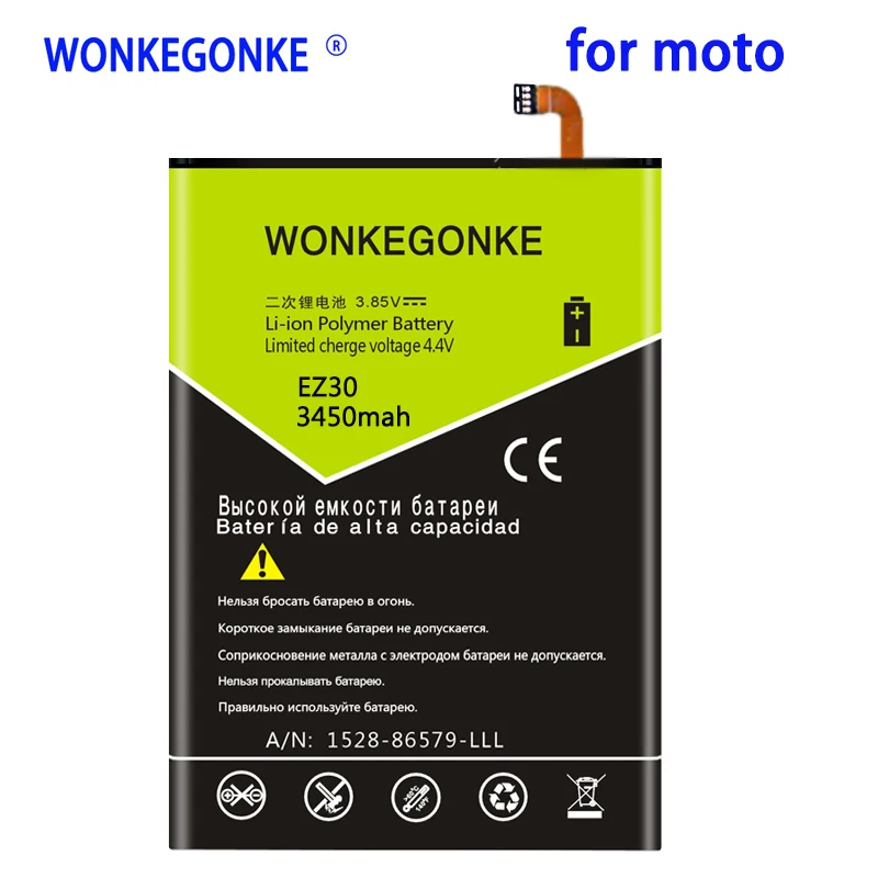 WONKEGONKE 3450mah EZ30 батарея для Motorola Nexus 6 Google XT1115 XT1110 Nexus6 батареи Bateria|Аккумуляторы