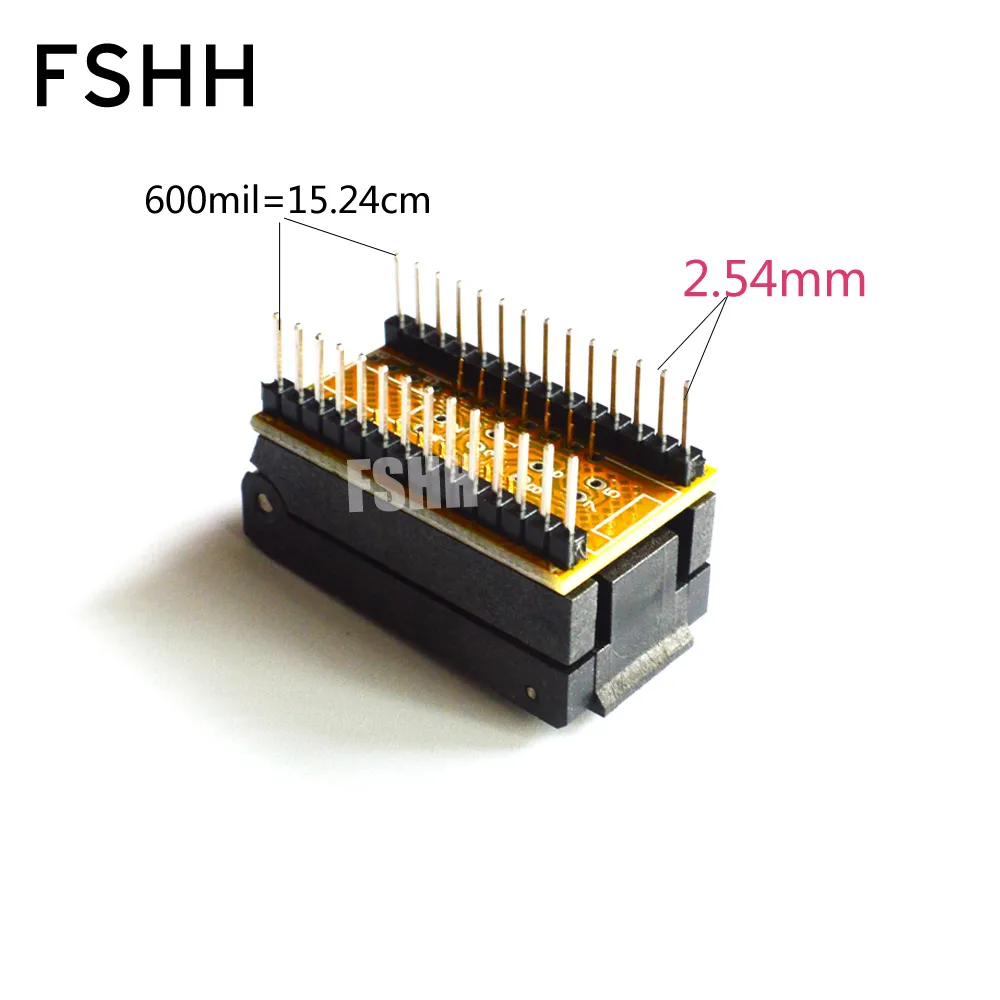 SOP28 к DIP28 адаптер программатора SOIC28 стандартное тестовое гнездо | Компьютеры и