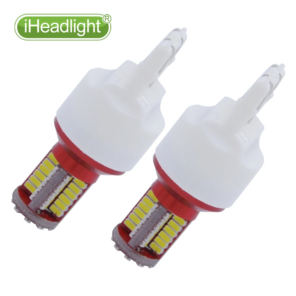 2 шт. супер яркий T20 7443 580 W21/5 Вт 57SMD светодиодный автомобильный стоп сигнал