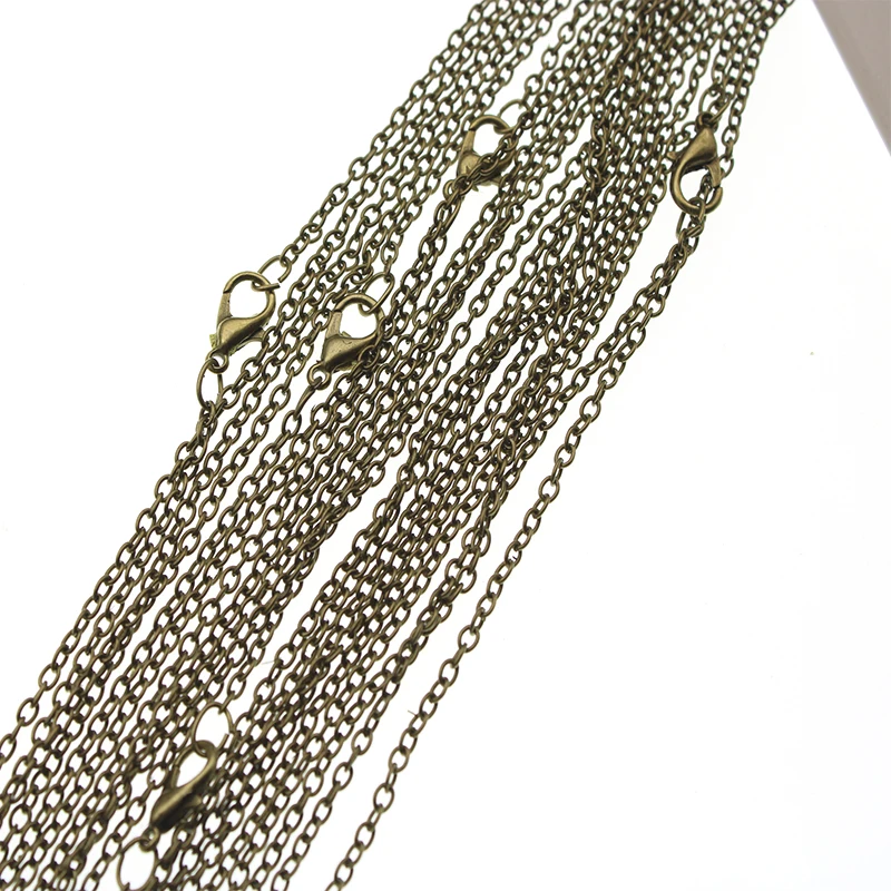 10 шт. черные розовые золотые серебряные металлические цепочки ожерелья для