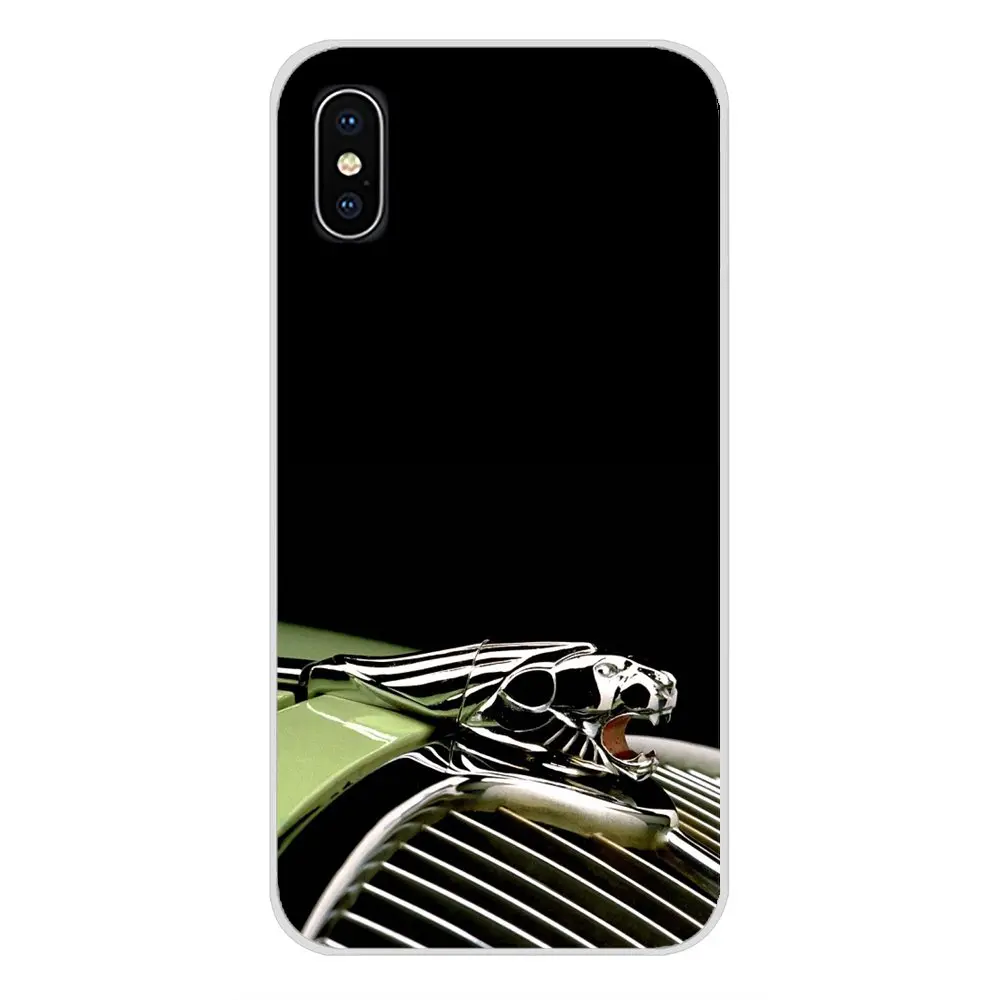 Для Apple iPhone X XR XS MAX 4 4S 5 5S 5C SE 6 6S 7 8 Plus ipod touch Jaguar Автомобильный логотип аксессуары