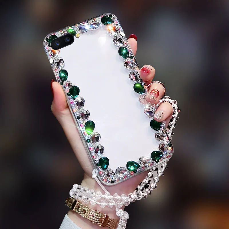 Прозрачный чехол с инкрустированными бриллиантами подходит для oppo A5