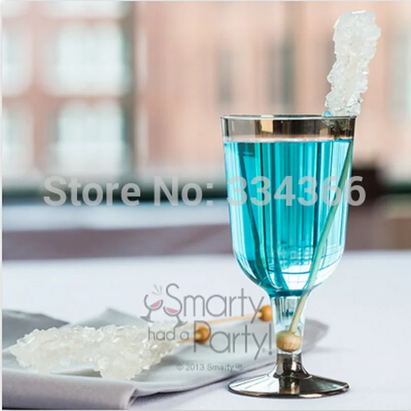 

100pcs/ Plastic Wine Cup Disposable Plastic Drinkware 6oz Clearware Champagne Cup Fit For Wedding Glass FREE SHIPPING